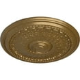 thumbnail image 3 of Ekena Millwork 27"OD x 2 1/2"P Brunswick Ceiling Medallion (Fits Canopies up to 4 1/2"), Hand-Painted Pale Gold, 3 of 5