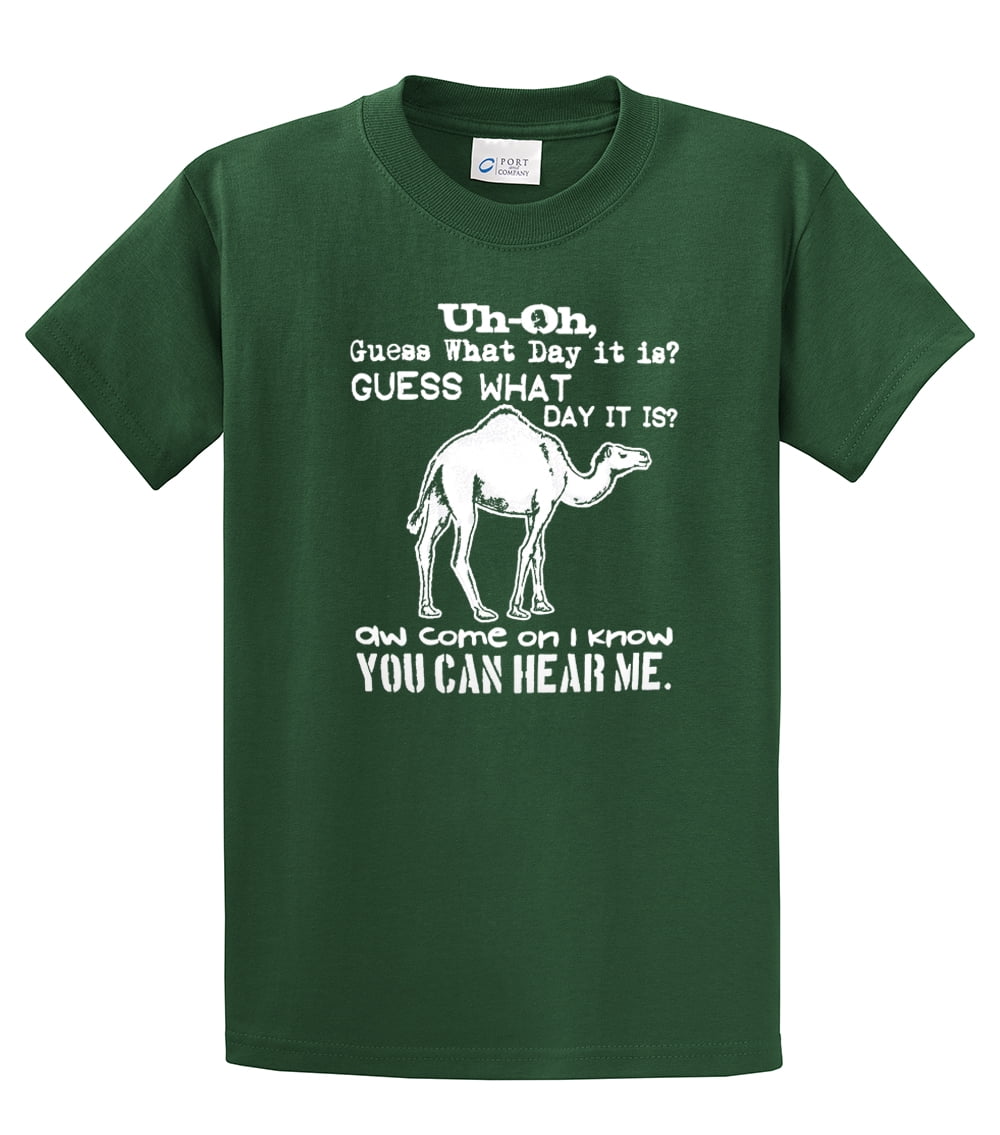 Funny Camel Youth Tee Shirt Guess What Day It is Hump Day Military Yl - Afbeelding 19 van 58