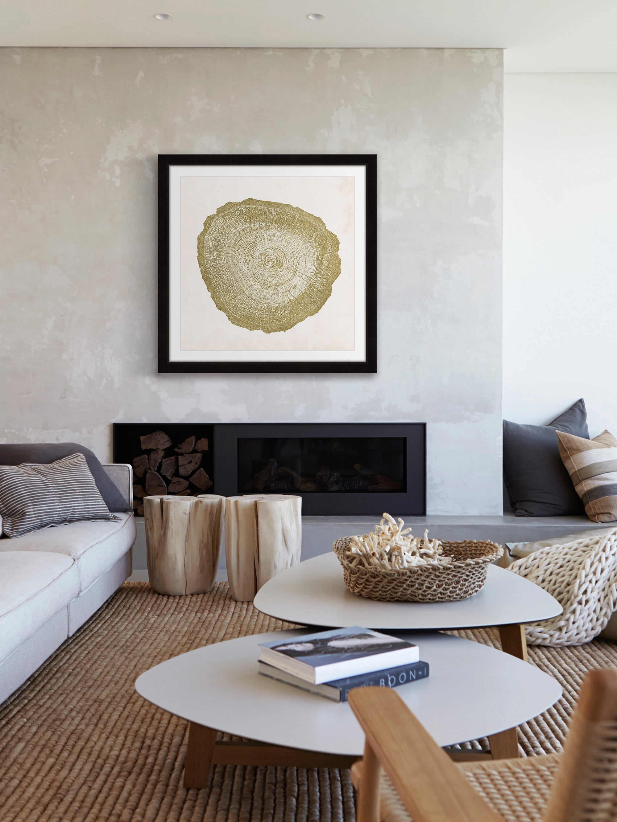 "Tree Ring IV" Framed Painting Print