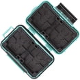 thumbnail image 4 of Memory Card Case Holder, Memory Card Hard Protector Case Professional Water-Resistant Anti-Shock Compact Camera Card Hard Storage Box for 8 SD Cards 4 CF Cards 12 Micro SD/TF Cards (Green), 4 of 5