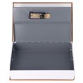 thumbnail image 4 of Book Safe Case, Money Book Safe Box Beautiful Lifelike Stainless Steel Liner With Combination Lock For ID Cards For Jewelry Brown,Red, 4 of 8