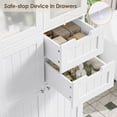 thumbnail image 6 of Homfa 67" Tall Bathroom Cabinet, White Linen Cabinet with Doors and Removable Drawers, Kitchen Cupboard, 6 of 7