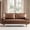 Dark Brown-70", variant on Koby Home 70" Loveseat Sofa with Wood Frame, Mid Century Modern Couch 2 Seater, Faux Leather Love Seat for Small Spaces Brown