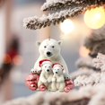 thumbnail image 2 of Christmas Polar Bear Acrylic Pendant Christmas Decoration Pendant Christmas Tree Pendant Car Pendant Holiday Decorations Hangs Home Decor, 2 of 6