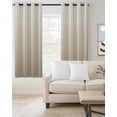thumbnail image 3 of Blackout Curtains for Bedroom, Beige Brown Ombre Room Darkening Window Drapes for Living Room, Modern Abstract Art Gradient Aesthetics Thermal Insulated Grommet Curtains, 42x84 inch, 2 Panels, 3 of 9