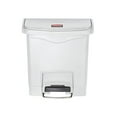 thumbnail image 2 of Rubbermaid Slim Jim Trash Can  4 gal. White Plastic Step On Rectangular 1 Count, 2 of 3