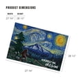 thumbnail image 4 of Lantern Press 1000 Piece Jigsaw Puzzle, Hermiston, Oregon, Bigfoot, Starry Night, 4 of 5
