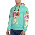 thumbnail image 3 of Johaoi Bluey Print Adult Hoodie Sweatshirt,Pullover Hooded Sweatshirt Aautumn Athletic Hoodie for Men-Small, 3 of 7