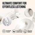 thumbnail image 5 of OXS Storm A2 Wireless Gaming Headset, Active Noise Cancellation, Over Ear Headphone with Mic, Bluetooth 5.4 & 2.4GHz Low Latency, Dual EQ Modes, 70H Playtime, for PC, Switch, PS4, PS5, Mobile, White, 5 of 8