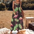 thumbnail image 2 of Flamingo Pattern Sleeveless Dress Women's Luxury Party Dress Birthday Dresses for Women, 2 of 7