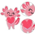 thumbnail image 5 of 6pcs Cute Axolotl Iron on Patches Funny Animal Kawaii Salamander Sew on Embroidered Applique Repair Embroidery Patch DIY Craft Accessories for Clothing Jacket Jeans Backpack Hat, 5 of 8