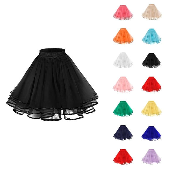 Tulle Skirts for Women Elastic Waist Layered Mesh A Line Tutus Puffy Ballet Skirt Fairy Skirt Dance Costumes