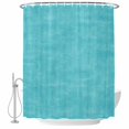 thumbnail image 2 of Vintage Aqua Blue Shower Curtains for Bathroom, Modern Farmhouse Textured Rustic Waterproof Fabric Shower Curtain, Decorative Bathroom Curtain for Bathtub, 36"x72", No Hooks Included, 2 of 9