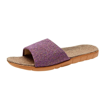 

KIJBLAE Women s Slippers Clearance and Mens Color Slippers Super Soft Breathable-Slip Bedroom Home Slippers Purple 38 Lady Slippers Discount