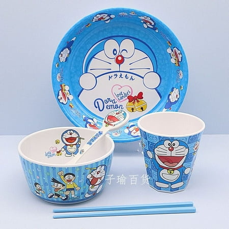 

HuangShi Cute Sanrio Kuromi bowl and plate set tableware imitation ceramic bowl gift for students and children