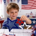 thumbnail image 4 of 4th of July Wooden Five-Point Star Desktop Decor Set, Patriotic Independence Day Centerpiece for Home Bookshelves and Mantels,July 4th Decorations, 4 of 5