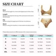 thumbnail image 4 of Kdxio Vintage Baseball Print Women's 2 Piece High Waisted Wrap Spaghetti Strap Summer Swimsuit Bikini Set-Large, 4 of 7