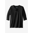 thumbnail image 2 of KingSize Men's Big & Tall Gauze Lace-Up Shirt, 2 of 6