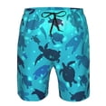 thumbnail image 3 of Fotbe World Turtle Day Trajes de Baño Estampados para Hombre, Shorts de Verano de Secado Rápido, Ropa de Playa, Bañadores-3X-Large, 3 of 6
