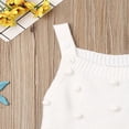 thumbnail image 4 of Newborn Baby Boy Girl Sleeveless Knit Bodysuit Solid Color Button Jumpsuit Warm Clothes, 4 of 6