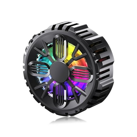 

FENGMobile Phone Cooler Rechargeable Semi Conductor Cell Phone Radiator with Colorful LED Light Universal Magnetic Phone Cooling Fan for Gaming Video Streaming Car Driving-240810