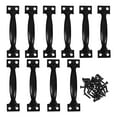 thumbnail image 6 of 10PCS Pull Handles Vintage Barn Door Handles Metal Gate Pull Handle Cabinet Handles for Drawer Dresser Cupboard Closet 4 Inch, 6 of 7