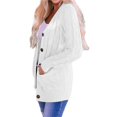 thumbnail image 2 of Suéter de Punto de Larga para Mujer, Otoño 2025, Cárdigan Abierto con Botones, Prenda Exterior Holgada XXXL, 2 of 8