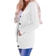 thumbnail image 2 of Suéter de Punto de Larga para Mujer, Otoño 2025, Cárdigan Abierto con Botones, Prenda Exterior Holgada L, 2 of 8
