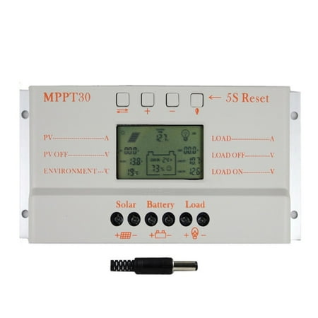 

MPPT 30A LCD Solar Charge Controller 12V 24V Auto Switch 30A Solar Panel Controller With Display Load Light And Timer Controller -------- Powerful Control Function
