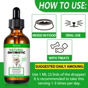 Oimmal Natural Antibiotics for Cats Liquid, Help with Anti Inflammatory & Bacterial &Viral & Fungal, Dietary Supplement for Cat - 2 fl oz(60 ml) - Chicken Flavor