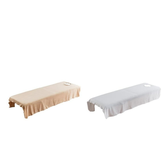 Set of 2 Massage Table Blanket Bed Sheet Bedclothes Bed Sheet Mattress Pad with