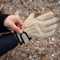 thumbnail image 2 of Greeniant 1 par de guantes para barbacoa, guantes de cuero resistentes al desgaste, guantes ajustables para Picnic, Camping, cocina, horno, accesorios Estufas de camping Caqui Greeniant OD024952-01, 2 of 6