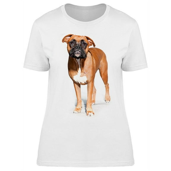 Beautiful Brown Boxer T-Shirt Women -Image by Shutterstock, Female Large
