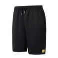 thumbnail image 2 of DPTALR George Mens Casual Sports Shorts Elastic Waist Drawstring Solid Color Lightweight Quick Dry Black,Big and Tall Men S, 2 of 8