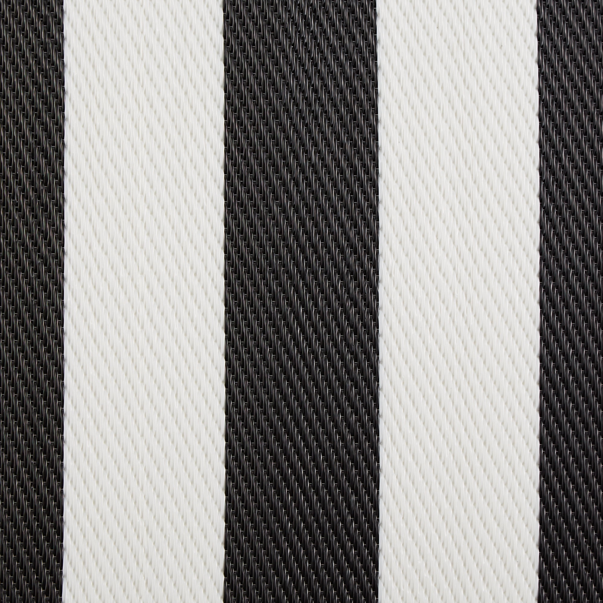 DII Outdoor Rug Collection Reversible Woven Polypropylene Mat, 5x8-Feet, Black & White