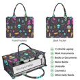 thumbnail image 2 of Large Capacity Tote Bag,Mystical Halloween Pattern Handbag Fashion Luxury Tote Bag,15.7"x13"x 5.1" Inches,Laptop Compatible, 2 of 6