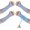 Blue, variant on Minzimin 2Pairs Cut Resistant Sleeve Arm Safety Protectors Sleeves with Thumb Hole Level 5 Protection Forearm Guard Sleeves