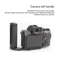 thumbnail image 3 of Camera Side Handgrip, Aluminum Alloy And Rubber Cold Shoe Mount Universal Side Handle Grip With Plate For Work, 3 of 8