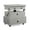 Gray, variant on GZXS Flip-Top Storage End Table with Built-in Power Station & 2 Drawers, Height-Adjustable MDF Rolling Table with Brake Casters, High Gloss Black Finish Work/Dining Sofa Table, Easy Assembly