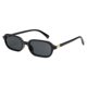thumbnail image 1 of Anteojos de sol Appassal Retro Rectangular para Mujer Negro/Gris, 1 of 5