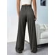 thumbnail image 5 of Pantalones Deportivos Holgados de Cintura Alta con Cordón Ajustable para Mujer, Pantalones Deportivos de Pierna y Bolsillos Gris Oscuro M, 5 of 7