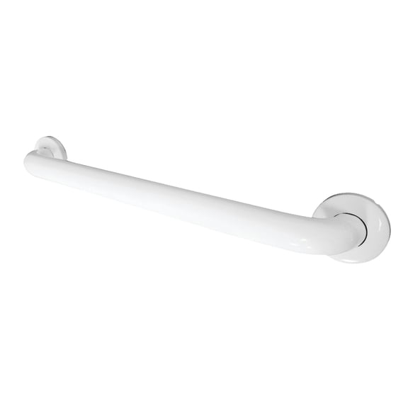 Kingston Brass GB1224CSW Made To Match 24-Inch x 1-1/2-Inch O.D. Stainless Steel ADA Grab Bar in White