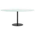 thumbnail image 2 of vidaXL Table Top White Ø90x1 cm Tempered Glass with Marble Design, 2 of 3