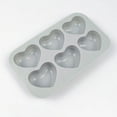 thumbnail image 5 of 6 Holes Heart Shape Silicone Cake Mould Silicone Cupcake Mold for Home Kitchen Baking for Baking Lover, 5 of 8