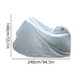 thumbnail image 3 of Motorcycle Cover Waterproof All Weather, Outdoor Bike Cover Dustproof UV Protection for Scooter Bicycle, Universal Motorcycle Protection Cover with Storage Bag Outdoor Use, 3 of 7
