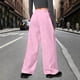 thumbnail image 4 of Pincandy Women's Fashion Casual Solid Color Ruched Elastic Waist Pants - Loose Fit for Outdoor Activities, 4 of 6