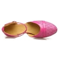 thumbnail image 6 of Women's Latin Dance Shoes Sequin Closed Toe Ballroom Salsa Practice Performance Dance Shoes,36, 6 of 9