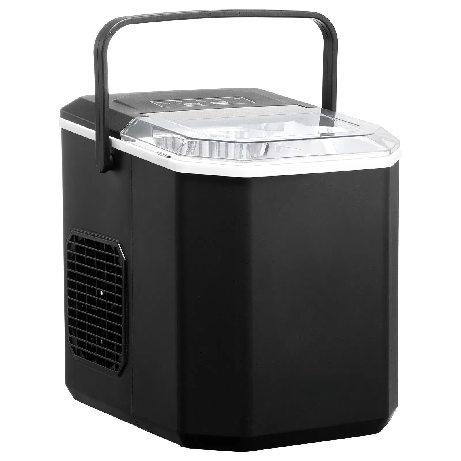 Portable ice maker, self-cleaning with a shovel basket, suitable for bars, kitchens, etc.