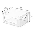 thumbnail image 5 of iDesign Plastic Open-Front Cabinet and Pantry Organizing Bin, Clear, 5 of 6