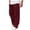 A-Red1635, variant on XIAONU Mens Solid Cargo Pants Drawstring Waist Multi Pockets Pants